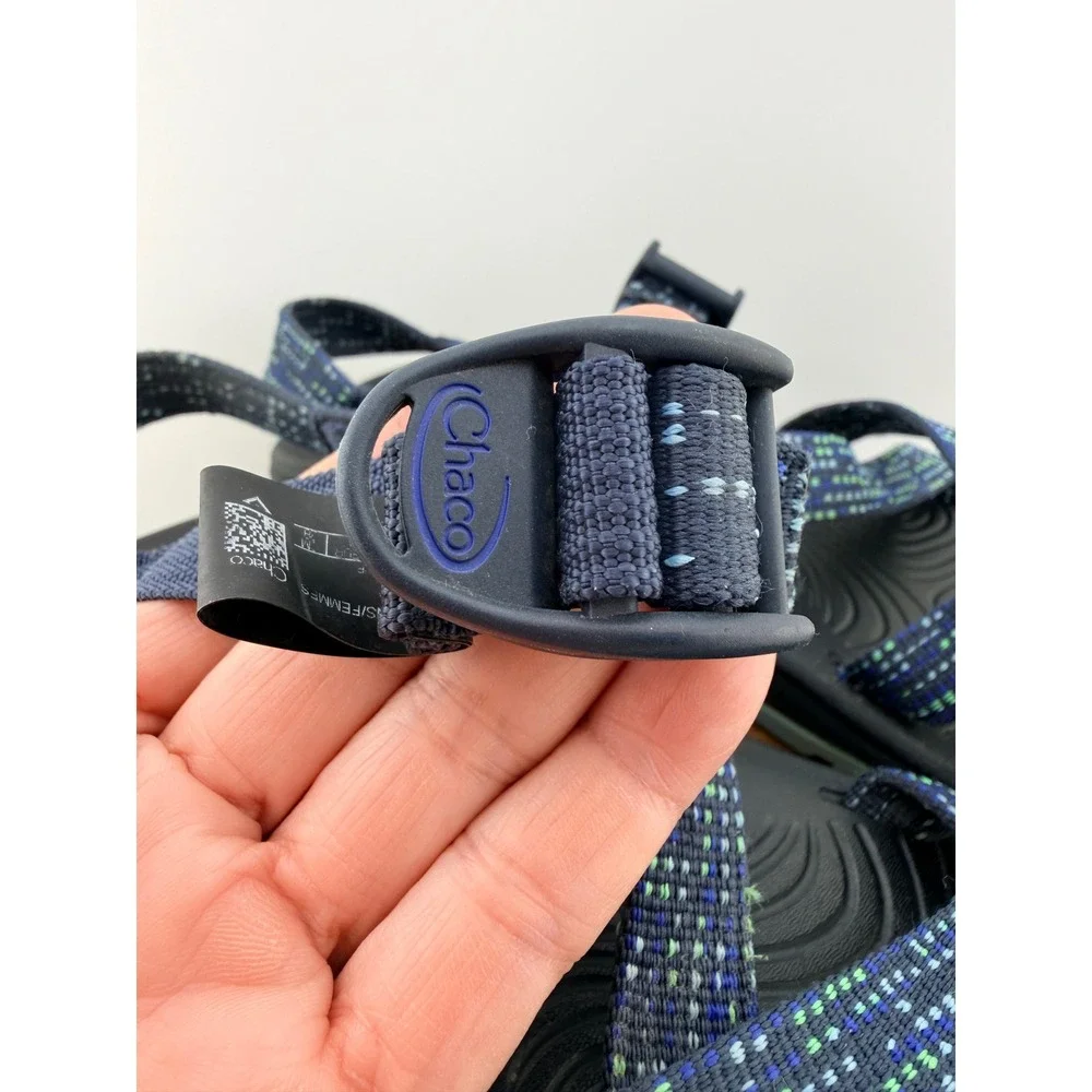 Chaco Women's Z/Volv 2 Wax Eclipse Sandals Size 11 Blue Pixel Strappy Toe Loop